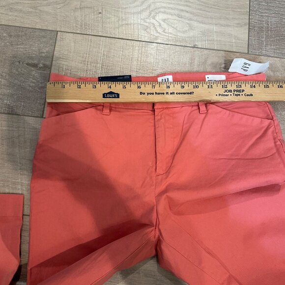 GAP WOMENS SKINNY ANKLE KHAKI PINK PANTS MID RISE NEW SIZE 6 - Picture 4 of 12
